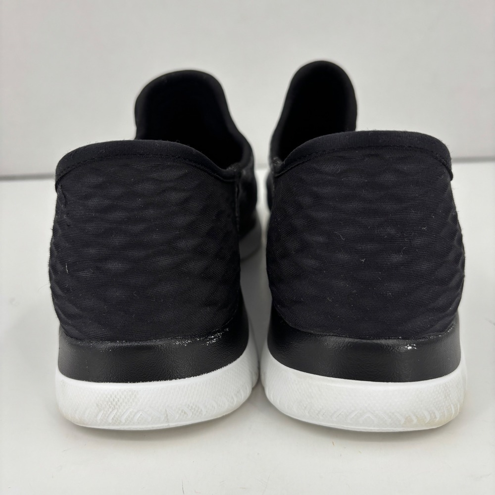 Skechers Slip-ins Sneaker Ultra Flex 3.0 Smooth Step Womens 9 Black White 149937 - Picture 9 of 11